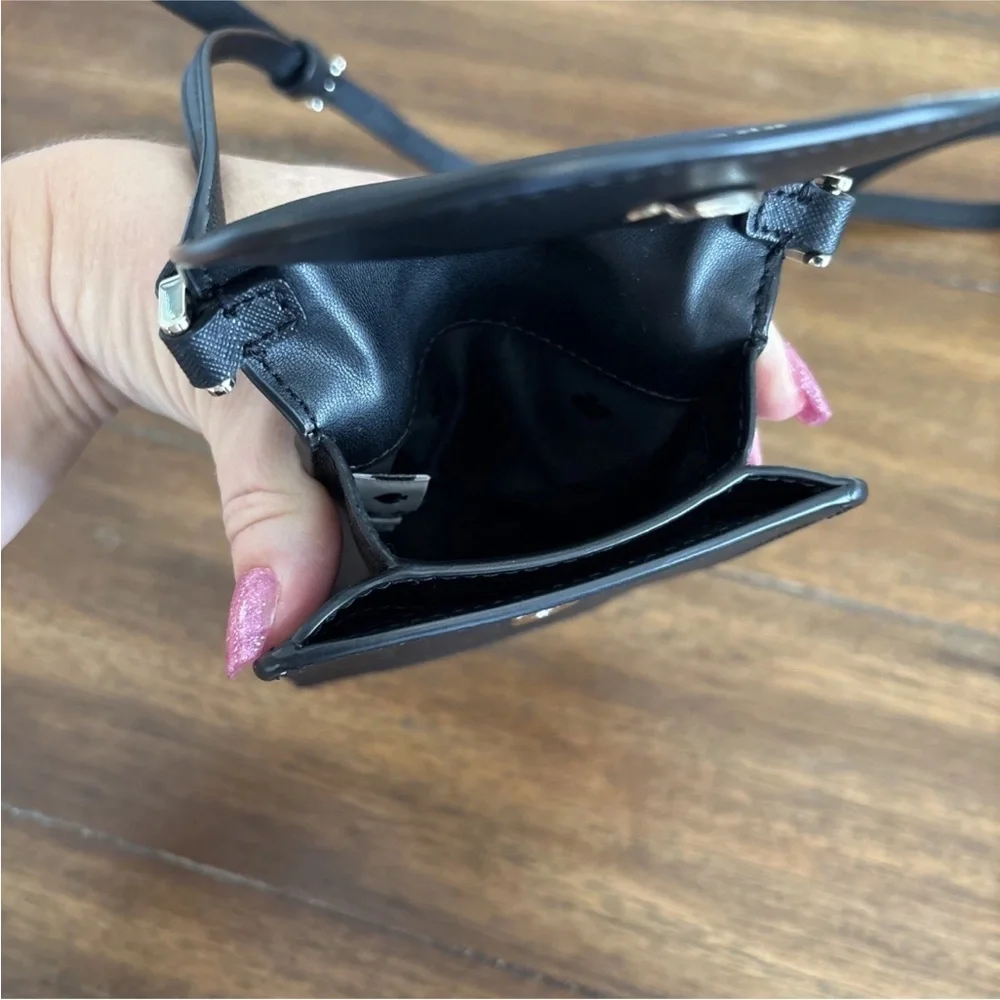 Kate Spade Black Cameron north south flap phone crossbody Bag - Picture 7 of 10